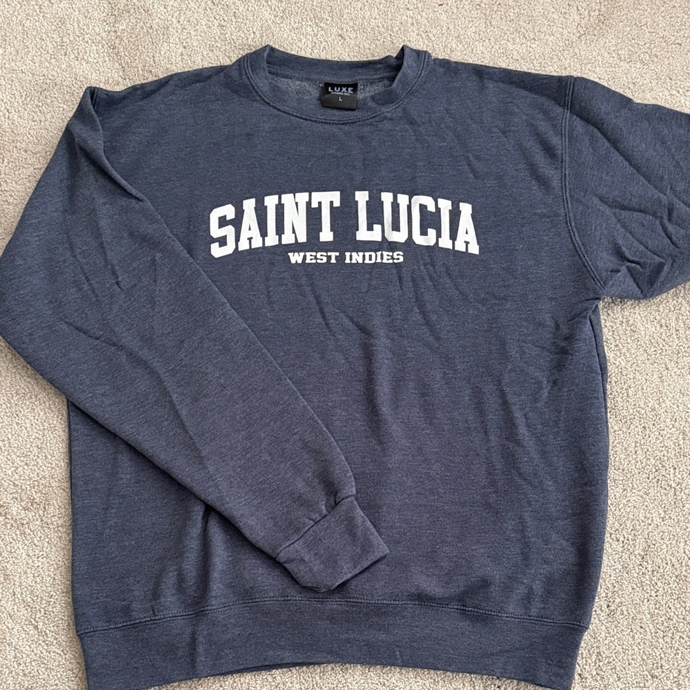 Saint Lucia West Indies Navy Blue Sweatshirt